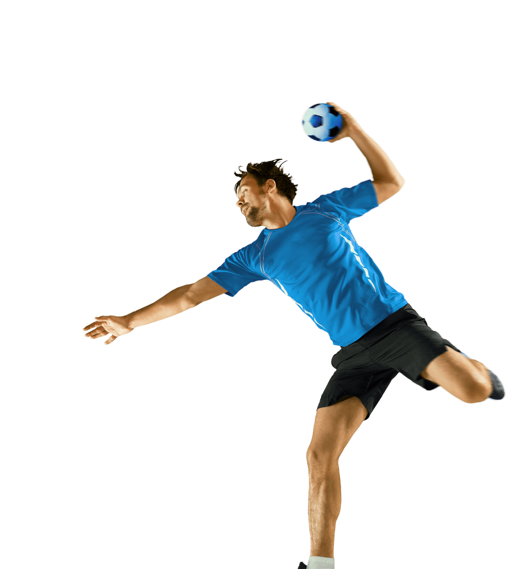 Picture of a handball player.